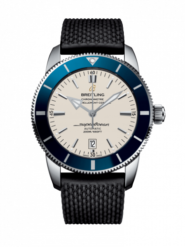 Breitling Superocean Heritage II 46 Stainless Steel Blue Silver Rubber Pin