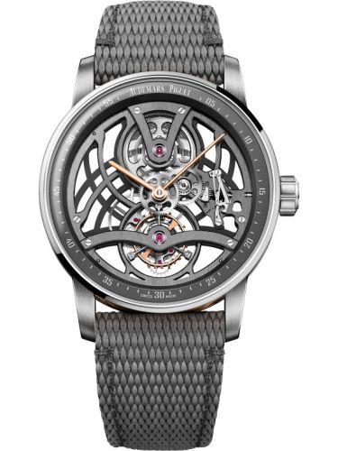 Audemars Piguet CODE 11.59 Tourbillon Openworked White Gold Pink Gold Grey