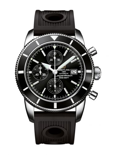 Breitling Superocean Heritage 46 Chronograph Stainless Steel Black Black Rubber