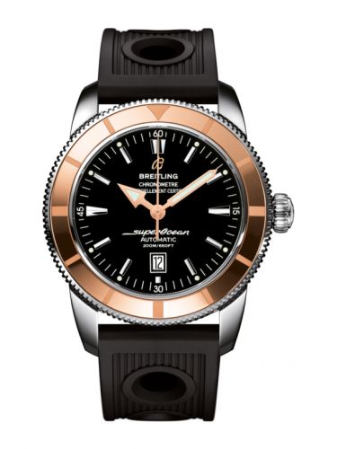 Breitling Superocean Heritage 46 Stainless Steel Red Gold Black Rubber