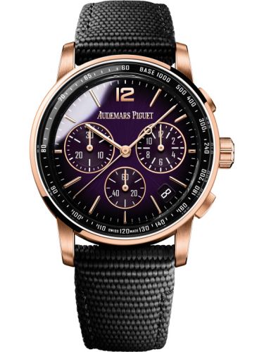 Audemars Piguet CODE 11.59 Chronograph Selfwinding Pink Gold Purple Fabric