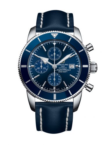 Breitling Superocean Heritage II 46 Chronograph Stainless Steel Blue Blue Calf Pin