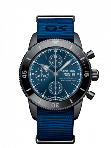 Breitling Superocean Heritage II Chronograph 44 Outerknown Stainless Steel Blue Econyl