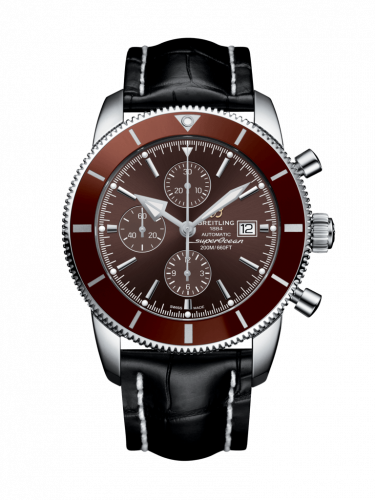 Breitling Superocean Heritage II 46 Chronograph Stainless Steel Bronze Bronze Croco Folding