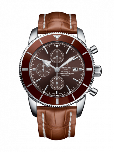 Breitling Superocean Heritage II 46 Chronograph Stainless Steel Bronze Bronze Croco Folding