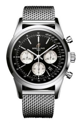 Breitling Transocean Chronograph Stainless Steel Reverse Panda Limited Edition