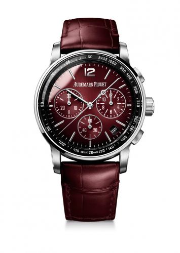 Audemars Piguet CODE 11.59 Chronograph Selfwinding White Gold Burgundy