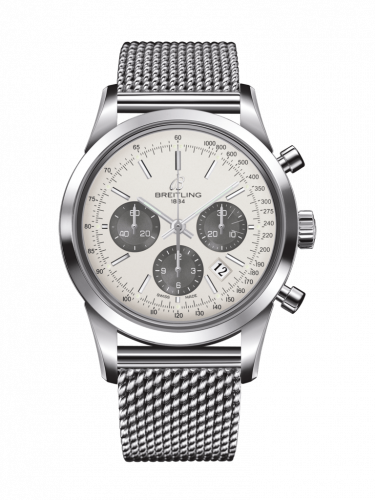 Breitling Transocean Chronograph Stainless Steel Panda Ocean Classic
