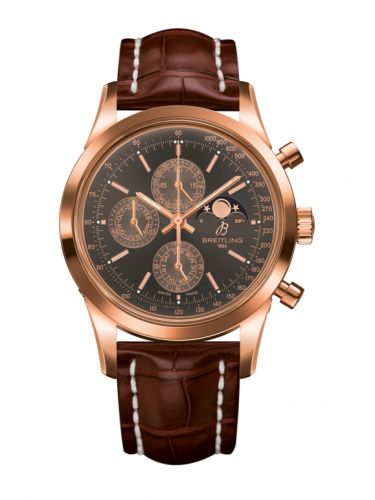 Breitling Transocean Chronograph 1461 Red Gold Bronze Croco Boutique
