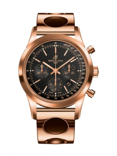 Breitling Transocean Chronograph Red Gold Black Air Racer