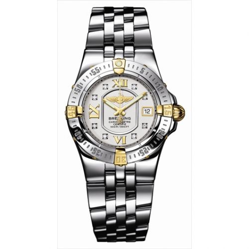 Breitling Starliner 2008 Two Tone Silver Diamond