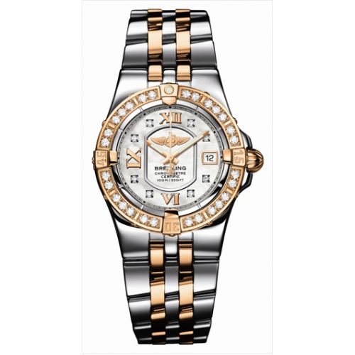 Breitling Starliner 2008 Two Tone Rose MOP Diamond
