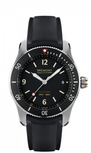 Bremont Supermarine S300 Stainless Steel Black Temple Island