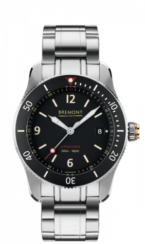 Bremont Supermarine S300 Stainless Steel Black Bracelet