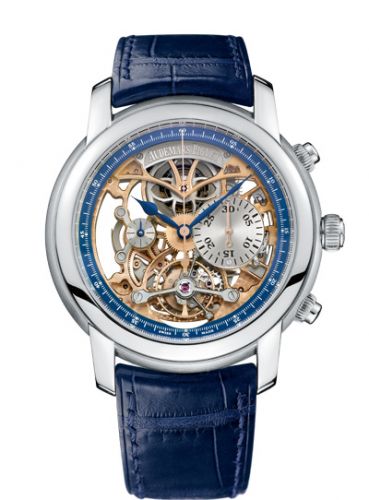 Audemars Piguet Jules Audemars 26353 Tourbillon Chronograph Platinum Openworked