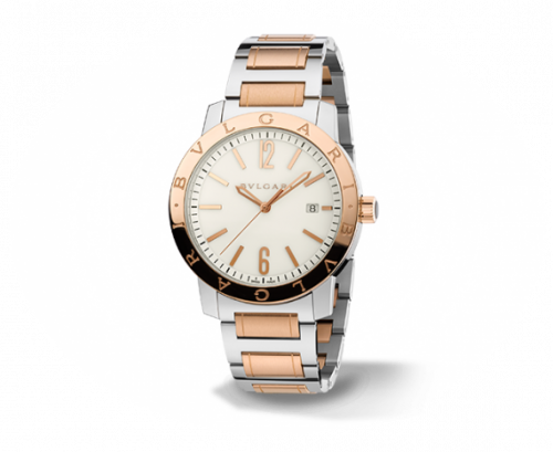 Bulgari Bulgari Solotempo 41.5 Two Tone White Bracelet