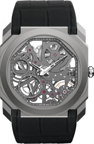 Bulgari Octo Finissimo Skeleton Titanium Alligator