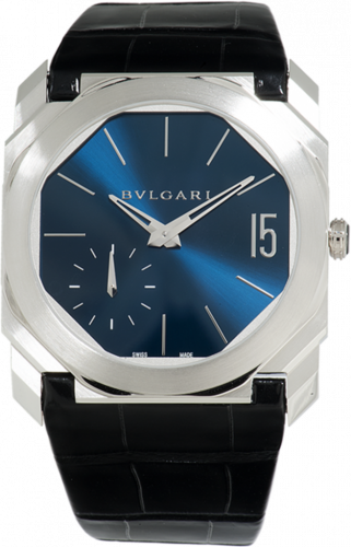 Bulgari Octo Finissimo Platinum Worldtempus Blue