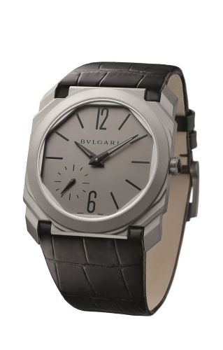 Bulgari Octo Finissimo Automatic Titanium Grey Alligator