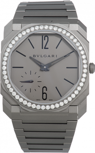Bulgari Octo Finissimo Automatic Titanium Diamond Grey Bracelet