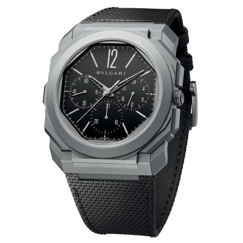 Bulgari Octo Finissimo Chronograph GMT Automatic Titanium Black