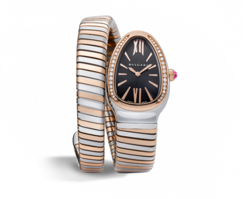 Bulgari Serpenti Tubogas Two Tone Black Diamond