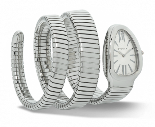 Bulgari Serpenti Tubogas Silver Double Tour