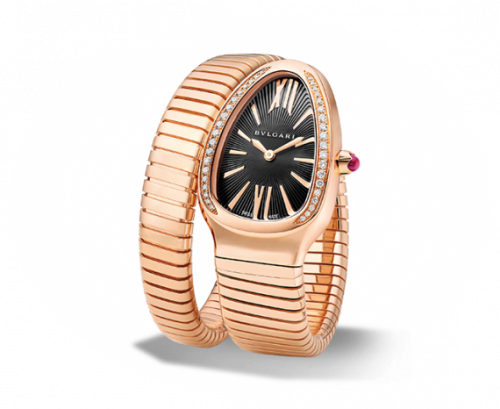 Bulgari Serpenti Tubogas Pink Gold Black Diamond