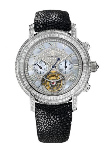 Audemars Piguet Jules Audemars 26083 Tourbillon Chronograph White Gold MOP