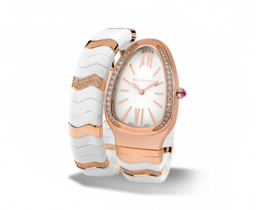 Bulgari Serpenti Spiga Pink Gold White