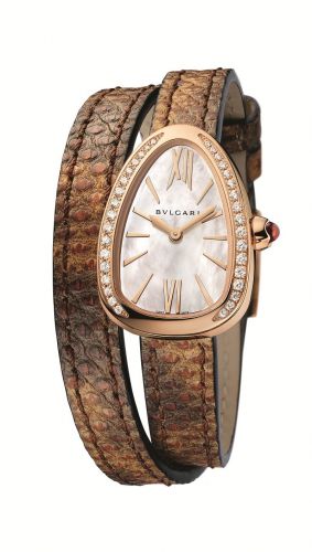 Bulgari Serpenti Skin Pink Gold Diamond MOP