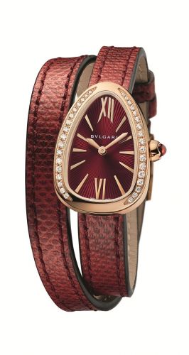 Bulgari Serpenti Skin Pink Gold Diamond Red