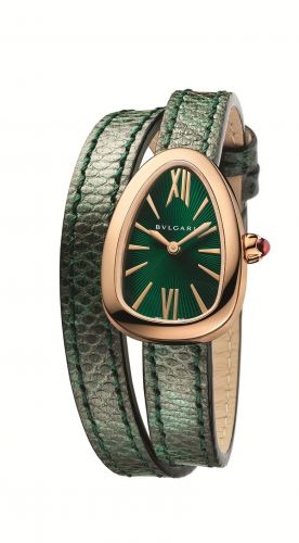 Bulgari Serpenti Skin Pink Gold Green