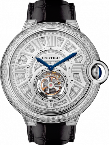 Cartier Ballon Blue de Cartier 46 Flying Tourbillon White Gold Diamond