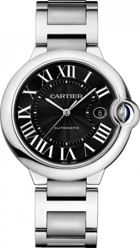 Cartier Ballon Blue de Cartier 42 Automatic Stainless Steel Black Bracelet
