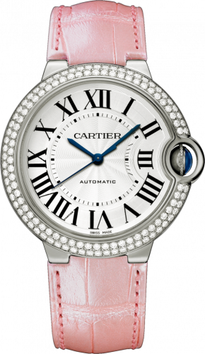 Cartier Ballon Blue de Cartier 36 Automatic White Gold Diamonds Pink