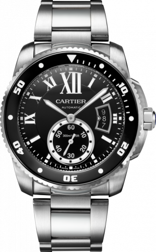Cartier Calibre de Cartier Diver Stainless Steel Black Bracelet
