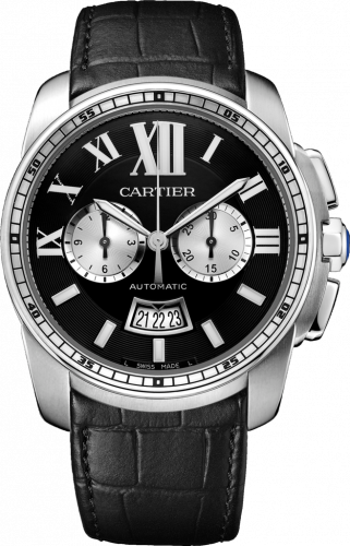 Cartier Calibre de Cartier Chronograph Stainless Steel Black