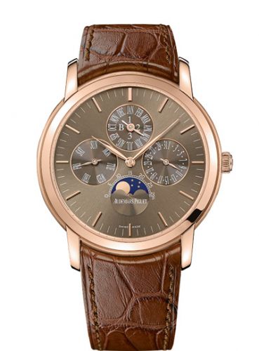 Audemars Piguet Jules Audemars 26390 Perpetual Calendar Pink Gold Brown