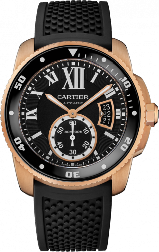 Cartier Calibre de Cartier Diver Pink Gold Black