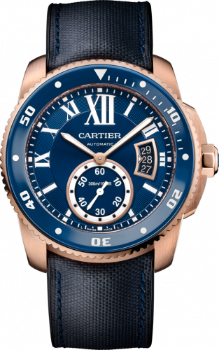 Cartier Calibre de Cartier Diver Pink Gold Blue