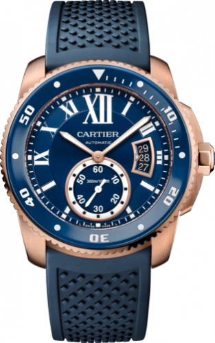 Cartier Calibre de Cartier Diver Pink Gold Blue