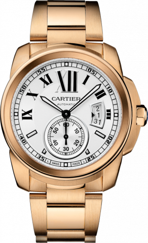 Cartier Calibre de Cartier 42 Pink Gold Silver Bracelet