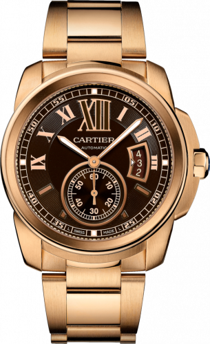 Cartier Calibre de Cartier 42 Pink Gold Chocolate Bracelet
