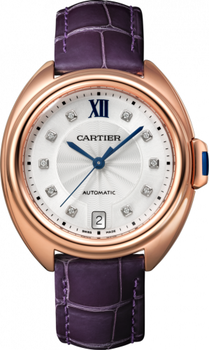 Cartier Clé de Cartier 35 Pink Gold Diamond Purple