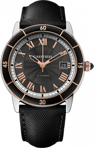 Cartier Ronde Croisière de Cartier Stainless Steel Pink Gold Grey