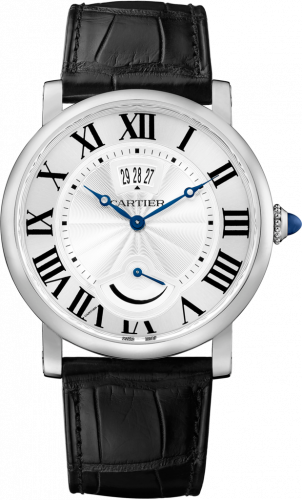 Cartier Rotonde de Cartier Calendar Aperture and Power Reserve Stainless Steel Silver