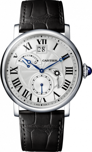 Cartier Rotonde de Cartier Second Time Zone Day Night Stainless Steel Silver