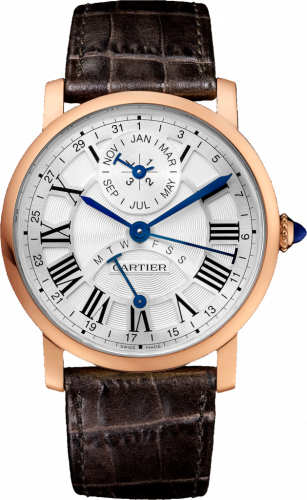 Cartier Rotonde de Cartier Perpetual Calendar Pink Gold Silver