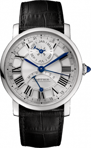 Cartier Rotonde de Cartier Perpetual Calendar White Gold Silver